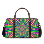 Vibrant Psychedelic Optical Illusion Duffle Bag