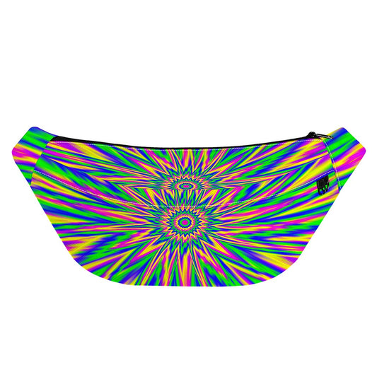 Vibrant Psychedelic Optical Illusion Fanny Pack