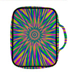 Vibrant Psychedelic Optical Illusion Front Pocket Bible Bag