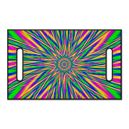 Vibrant Psychedelic Optical Illusion Golf Cart Seat Cover