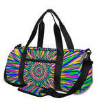 Vibrant Psychedelic Optical Illusion Gym Bag