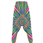 Vibrant Psychedelic Optical Illusion Hammer Pants