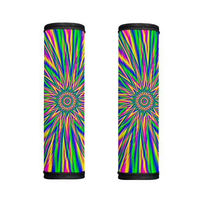 Vibrant Psychedelic Optical Illusion Handle Covers