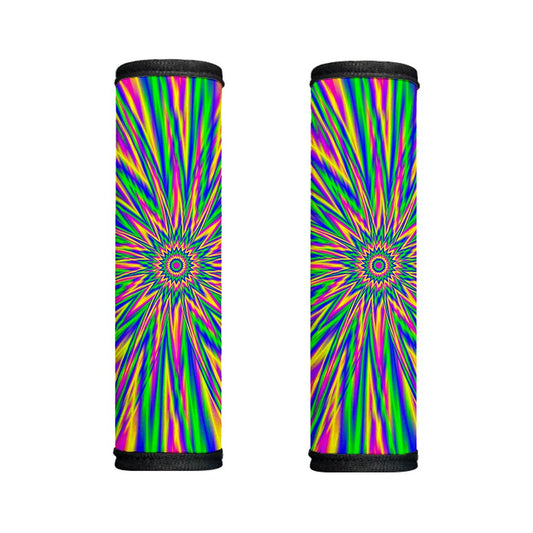 Vibrant Psychedelic Optical Illusion Handle Covers