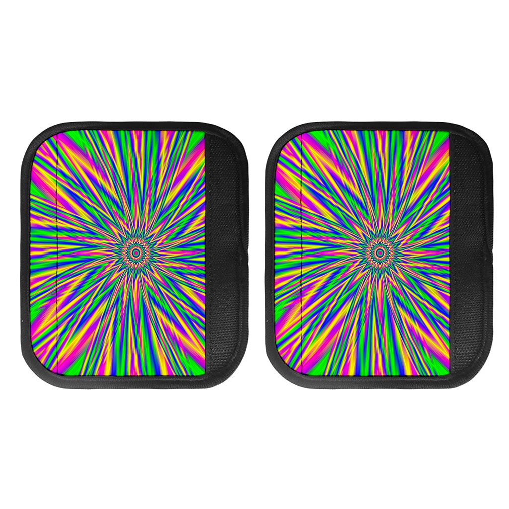 Vibrant Psychedelic Optical Illusion Handle Covers