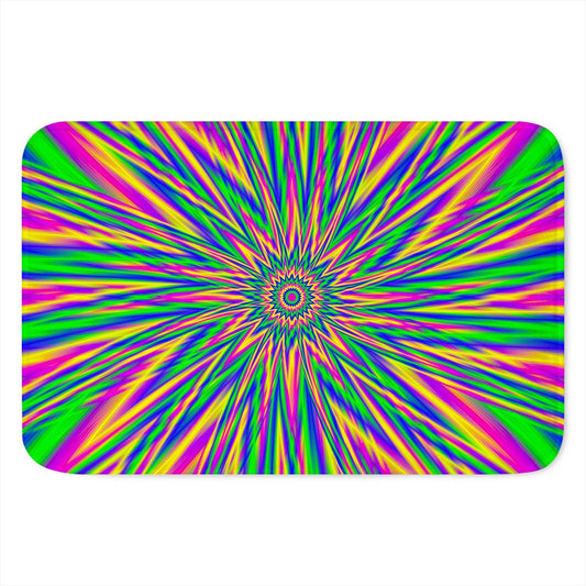 Vibrant Psychedelic Optical Illusion Indoor Door Mat