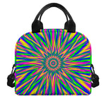 Vibrant Psychedelic Optical Illusion Insulated Lunch Bag