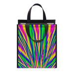 Vibrant Psychedelic Optical Illusion Insulated Lunch Tote