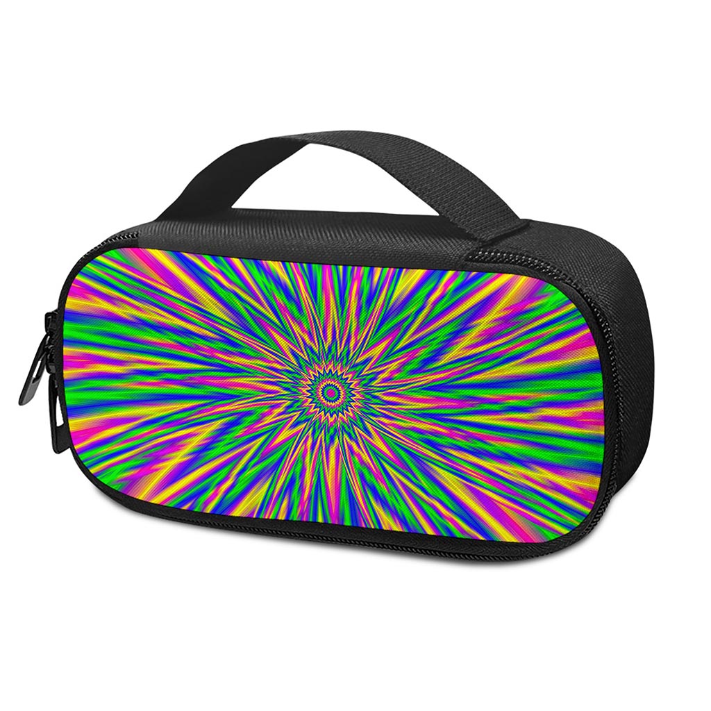 Vibrant Psychedelic Optical Illusion Insulin Cooler Travel Case