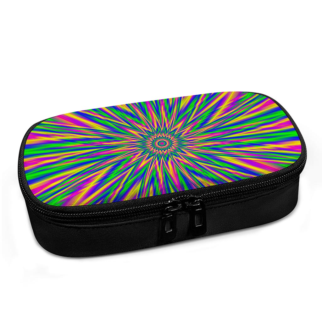 Vibrant Psychedelic Optical Illusion Insulin Cooler Travel Case