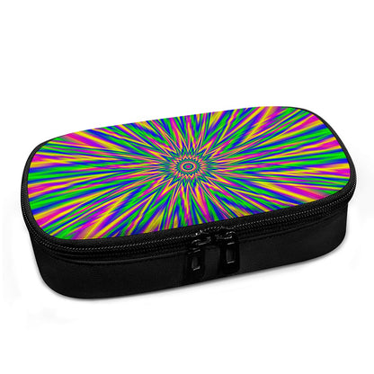 Vibrant Psychedelic Optical Illusion Insulin Cooler Travel Case