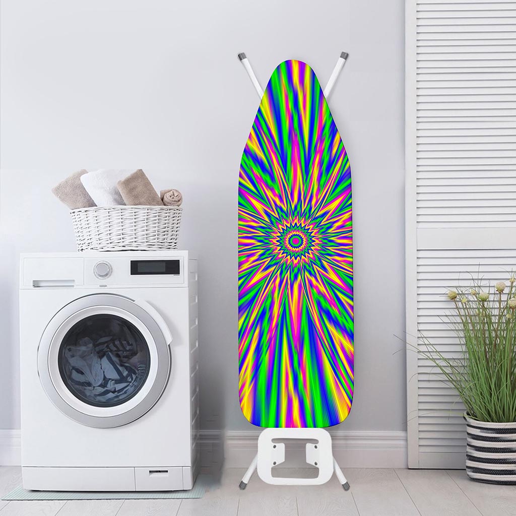 Vibrant Psychedelic Optical Illusion Ironing Board Cover