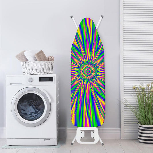 Vibrant Psychedelic Optical Illusion Ironing Board Cover