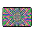 Vibrant Psychedelic Optical Illusion Kitchen Mat