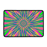 Vibrant Psychedelic Optical Illusion Kitchen Mat