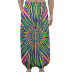 Vibrant Psychedelic Optical Illusion Lantern Pants