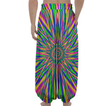 Vibrant Psychedelic Optical Illusion Lantern Pants