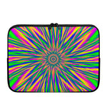 Vibrant Psychedelic Optical Illusion Laptop Sleeve