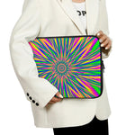 Vibrant Psychedelic Optical Illusion Laptop Sleeve