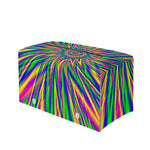 Vibrant Psychedelic Optical Illusion Leather Tissue Box Cover
