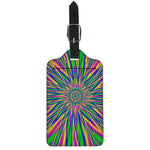 Vibrant Psychedelic Optical Illusion Luggage Tag