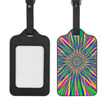 Vibrant Psychedelic Optical Illusion Luggage Tag