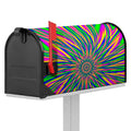 Vibrant Psychedelic Optical Illusion Mailbox Cover