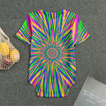 Vibrant Psychedelic Optical Illusion Men's Bodysuit