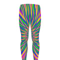 Vibrant Psychedelic Optical Illusion Men's Leggings