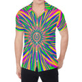 Vibrant Psychedelic Optical Illusion Men's Shirt