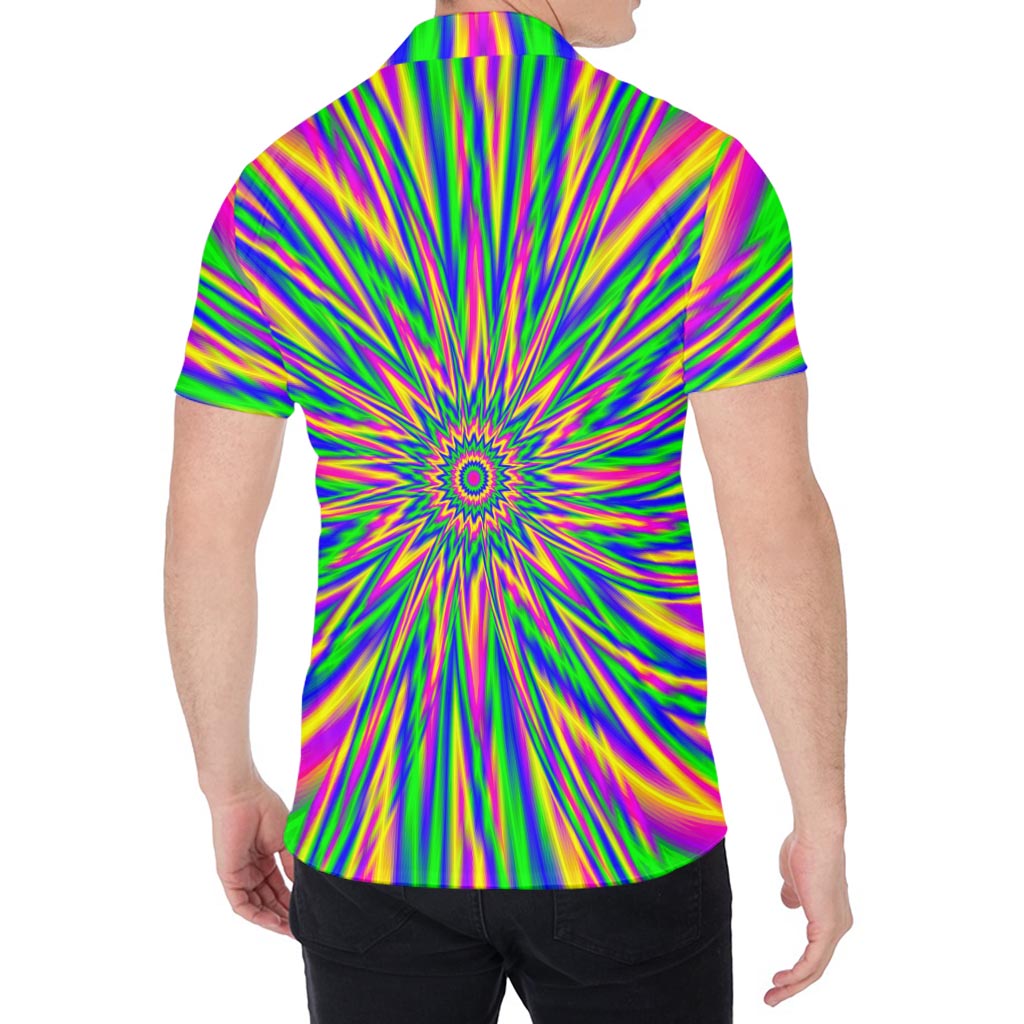 Vibrant Psychedelic Optical Illusion Men's Shirt