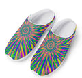 Vibrant Psychedelic Optical Illusion Mesh Casual Shoes