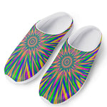 Vibrant Psychedelic Optical Illusion Mesh Casual Shoes