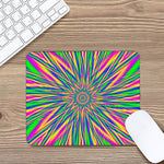Vibrant Psychedelic Optical Illusion Mouse Pad