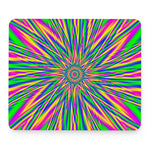 Vibrant Psychedelic Optical Illusion Mouse Pad