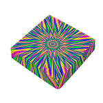 Vibrant Psychedelic Optical Illusion Outdoor Seat Cushion Cover