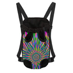 Vibrant Psychedelic Optical Illusion Pet Carrier Backpack
