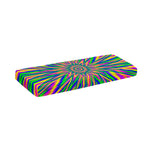 Vibrant Psychedelic Optical Illusion Piano Keyboard Cover