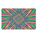 Vibrant Psychedelic Optical Illusion Polyester Doormat