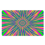 Vibrant Psychedelic Optical Illusion Polyester Doormat