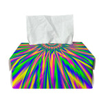 Vibrant Psychedelic Optical Illusion Rectangle Tissue Box Cover