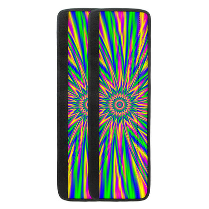 Vibrant Psychedelic Optical Illusion Refrigerator Handle Covers
