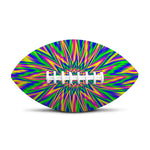 Vibrant Psychedelic Optical Illusion Rugby Ball