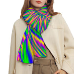Vibrant Psychedelic Optical Illusion Scarf