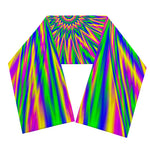 Vibrant Psychedelic Optical Illusion Scarf