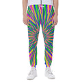 Vibrant Psychedelic Optical Illusion Joggers