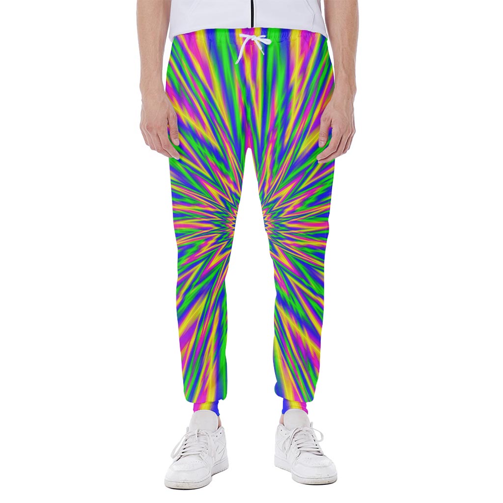 Vibrant Psychedelic Optical Illusion Scuba Joggers