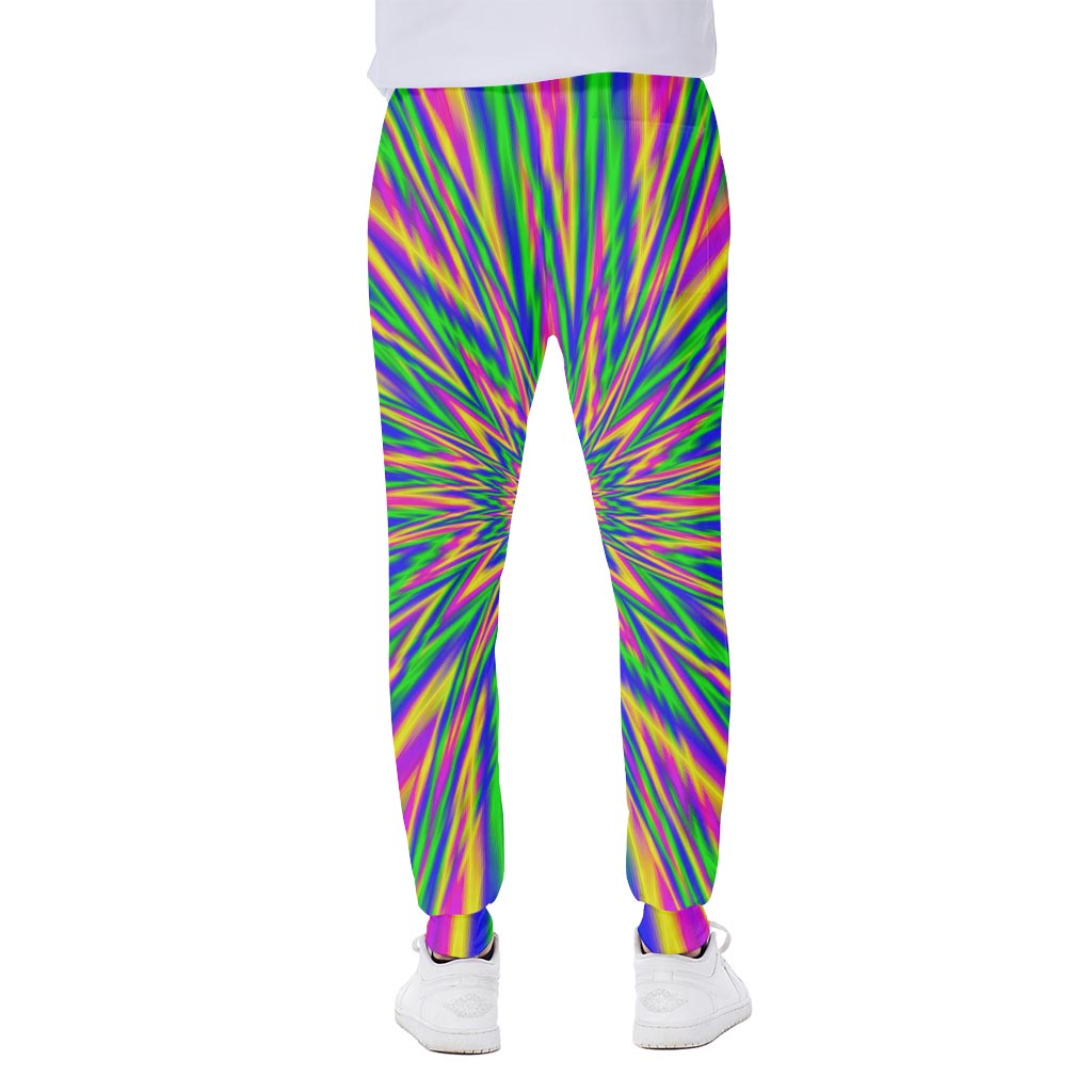 Vibrant Psychedelic Optical Illusion Scuba Joggers
