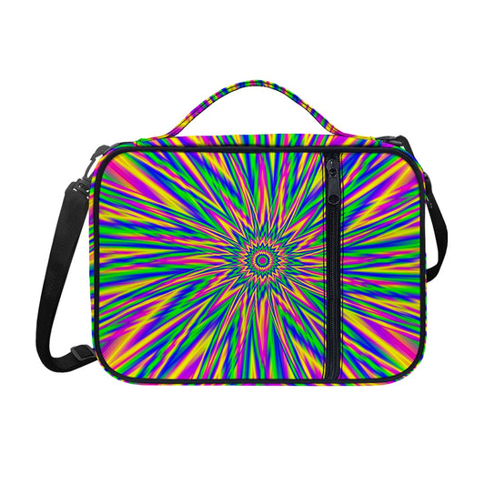 Vibrant Psychedelic Optical Illusion Shoulder Strap Bible Bag