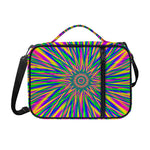 Vibrant Psychedelic Optical Illusion Shoulder Strap Bible Bag